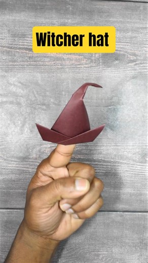 Easy Witcher Hat Origami #shorts #origami