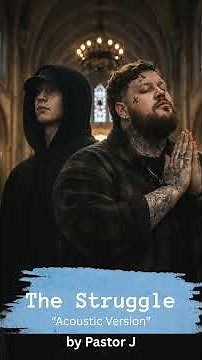 Pastor J. ft. NF & Jelly Roll style acoustic -The Struggle #jesus #jellyroll #nfrealmusic #gospel