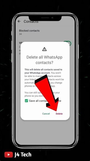 how to delete all whatsapp contacts?