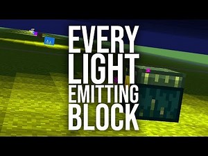Every Light Emitting Block in Minecraft!