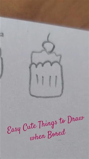 Learning how to draw simple drawing 😁 part 172 (Cup Cake) #drawing #doodle #doodleaday #dailydoodle