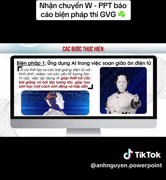 Chuyển Word sang PowerPoint - Báo Cáo Biện Pháp Thi GVG