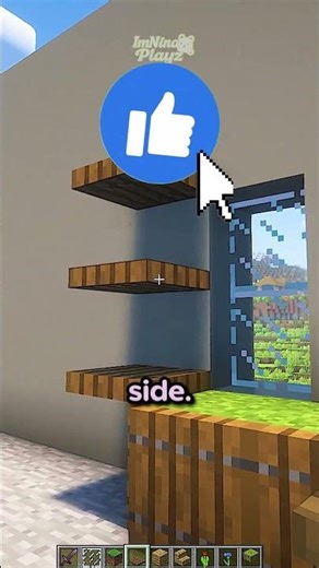 How to make a WINDOW the RIGHT way! #minecraft #shorts