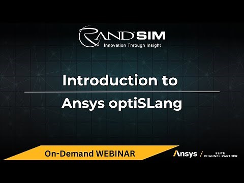Introduction to Ansys optiSLang