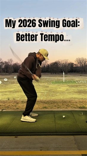 My 2026 Swing Goal: Tempo Tempo is a severely underrated and not talked about enough skill in golf. It’s one of the key factors of a good swing — without it, your swing gets rushed, your arms get stuck behind in the downswing, and things fall apart. After finishing my baseball career in college, my golf game struggled for years because of the mechanics I learned: firing hips first, hands through before the bat, loading weight back, etc. Good tempo allows you to accomplish a few things: 1. Keeps 