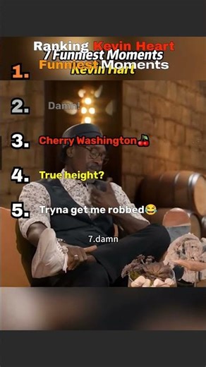 output 27 🔥😂Ranking Funniest Kevin heart moments! #kevinhart #ranking #funny #comedy #reels