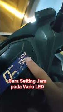 How to Set the Clock on a Vario LED Motorcycle Speedometer