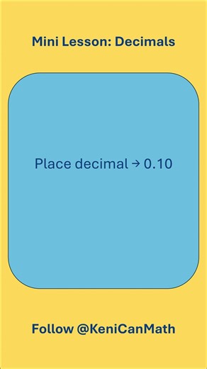 Mini Lesson: Decimals