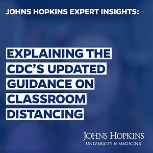 2.9K views · 121 reactions | The CDC recently updated their guidance for classrooms to recommend 3 feet of physical distancing instead of 6 feet. Johns Hopkins epidemiologist Jennifer Nuzzo explains the science behind the new guidance and the importance of masking, ventilation, and cohorting in safely reopening schools. | Johns Hopkins University | Facebook