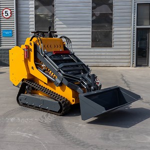 [Hot Item] High Top Mingko Brand Triangular Crawler Structure Diesel Engine 1 Ton 1.5ton Mk530 Front Skid Steer Loader