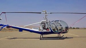 Pristine 1961 Hiller UH-12 N410NR C/N 2244 Helicopter departing Tracy Airport during the Tracy airport fly-in. 2016. http://bit.ly/2kV8wPh | Rotor Pro