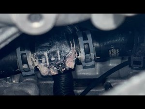 MERCEDES GLA250 COOLANT LEAK UNDER INTAKE MANIFOLD