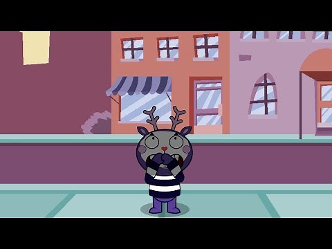 Happy Tree Friends - Lumpy's Piano falls on Mime