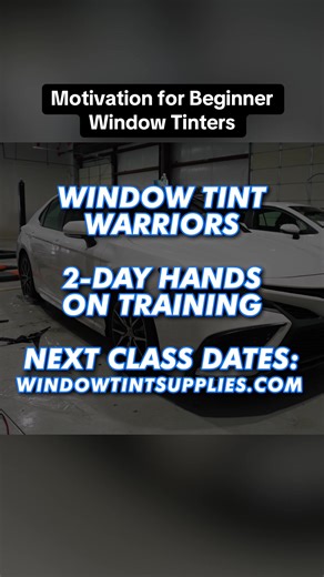 Everybody start's somewhere. Take initiative and learn automotive window tinting today 🙌🏼 #professional #motivation #windowtint #tint