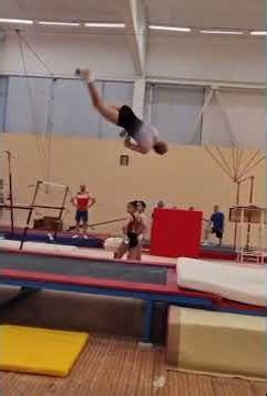 Olympic Gymnastics Champion Victoria Listunova Tumbling Full-in Full-out Training