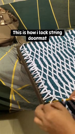 28 reactions · 23 shares | Ganito po ako mag lock ng mga string doormat na ginagawa ko #stringdoormat #doormatmaker | Maricel Esguerra | Facebook