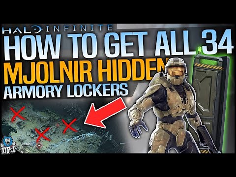 Halo Infinite: All 34 SECRET Campaign Mjolnir Armory Locker Locations / Multiplayer Cosmetics Guide