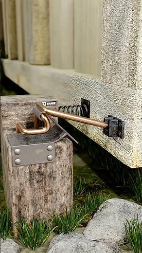 3D Mechanical Latch Mechanism ⚙️ #shorts