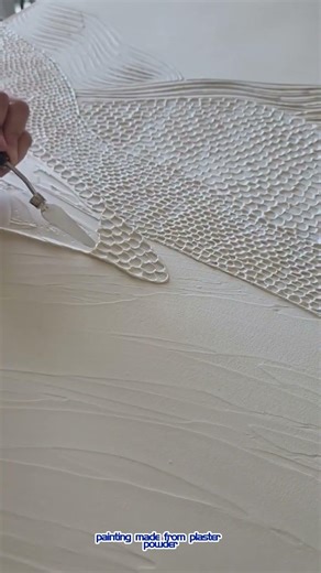 painting made from plaster powder