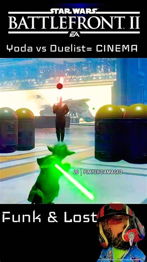 Yoda vs duelist is pure cinema #starwarsbattlefront2