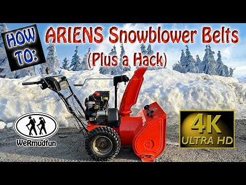 How to remove and install Ariens Snowblower Belts plus Hack