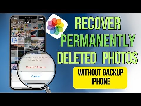How to recover permanently deleted photos on iPhone without backup