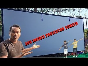 300 Inches Largest Projector Screen Setup || New Projector Screen Setup Like Theatre
