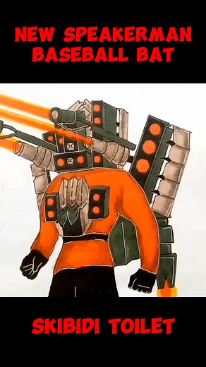 How To Draw Skibidi Toilet New Speakerman Baseball Bat