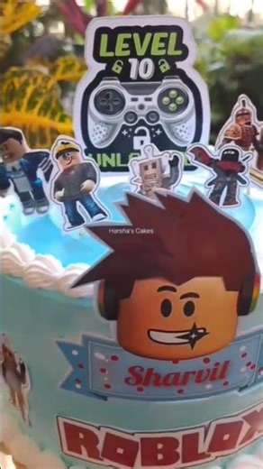 Roblox Theme Cake with Pineapple Flavour #harshascakes #homemadecake #egglescakes