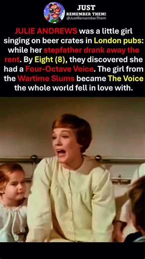 Julie Andrews Was Singing in Pubs at Age 8 - Then the World Heard Her Voice 🎤🍺 #shorts