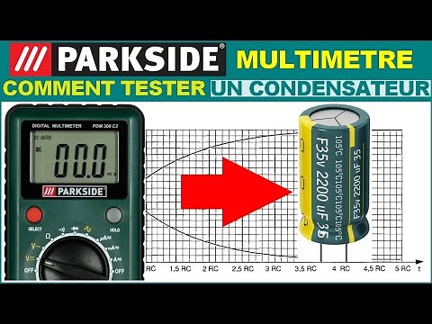 TESTER CAPACITOR WITH MULTIMETER Voltmeter Parkside PDM 300 C2 LIDL ELECTRONICS multimeter
