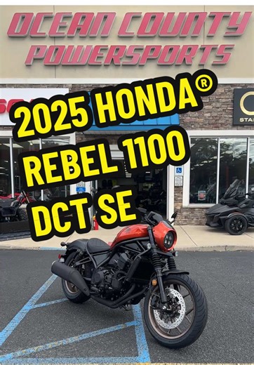 2025 HONDA® REBEL 1100 DCT SE 💰11,099💰 👀See it in person 📍2130 NJ-37, Toms River, NJ 08753 🚨Looking to sell your motorcycle, atv, sxs or 3wv? Give us a call!🚨 ✅Financing available https://octane.co/flex/557033/ Call or text @john_coulson_iii or @ryan_anderson_463 for more info! 📲TEXT 732-201-5842 📞CALL 732-914-9104 More info: https://www.oceancountypowersports.com/New-Inventory-2025-Honda-Motorcycle-Scooter-Rebel-1100-DCT-SE-Ocean-County-Powersports-17748277?ref=list #OceanCountyPowerspo