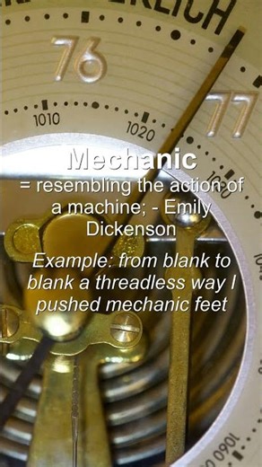 Word of the Day: Mechanic #Shorts