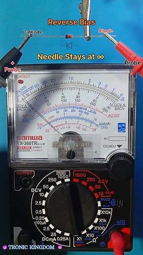 Quick Zener Diode Test Using an Analog Multimeter! ⚡ #fblifestyle #ElectronicsDIY #MultimeterTest #ZenerDiode #techtips | Tronic kingdom