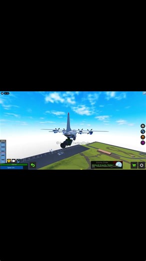 My C-130H airdrop system in plane crazy Roblox ( all built by me ) #Planecrazy #roblox #USAF #C130H
