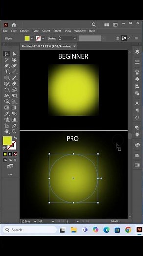 Blur effect in Adobe illustrator