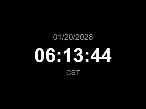 🔴 LIVE | Clock - CST (Current time)
