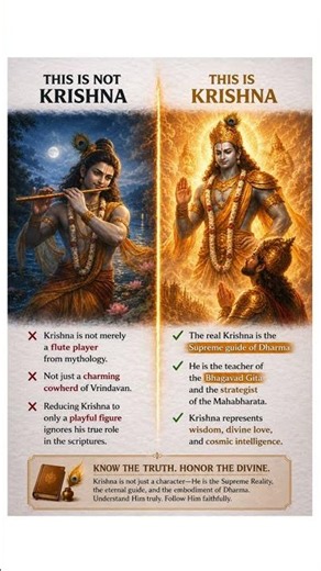 Who is Krishna The Supreme Guide of Dharma Bhagavad Gita Teacher #Krishna #SanatanDharma