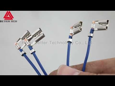 Flag Terminal Crimping Machine Processing Video