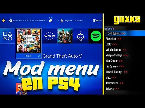 Instalar MOD MENÚ en PS4 SIN USB en GTA 5 ONLINE PS4 PS5 XBOX ONE XBOX SERIE X