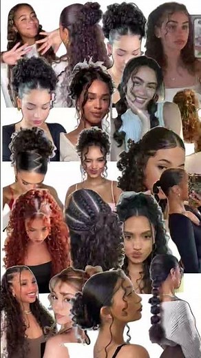 Baddie hairstyles for curly hair 😍 must try hairstyles #baddie #hairstyle #trendingshorts #viral