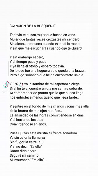 La canción de búsqueda ... ✍️📖 ❤️ ⭐ #LDM® #mipoetaaventurero #mirandoalamismaluna _____________________________ © Reconózcase al autor, 2026