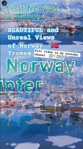 Most beautiful And Unreal view of norway tromso northern lights