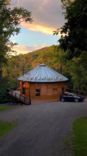 Hiking Shenandoah NP during the day 🥾 Your own place in the woods at night 🌲 No neighbors. No noise. Just fresh mountain air. Private hot tub.💦 Real fire pit 🔥 Bring your dog 🐾 Sleeps 8 🛏 #ShenandoahNationalPark #NOVA #Yurtliving #CabinVibes #DMV