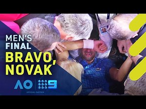 Djokovic overcome with emotion after historic Australian Open title | Wide World of Sports