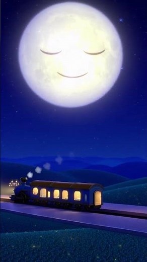The Sleepy Train | 1 Minute Bedtime Nursery Rhyme for Kids | Lullaby Animation