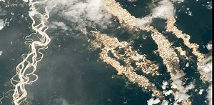 Pictures from outer space reveal the extent of illegal gold mining in Peru