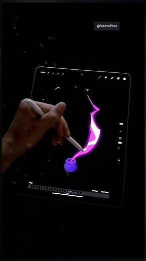 Procreate Animation Tips: Glowing Lightning Effect Tutorial ⚡💡 #vectopix #procreate #animation