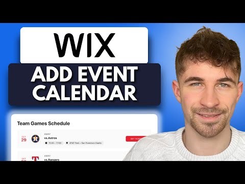 How to Add an Event Calendar to Wix (2025)