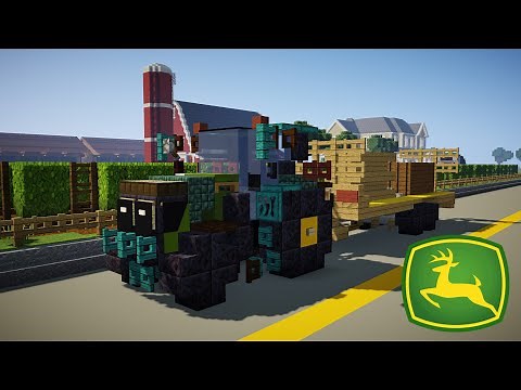 Minecraft John Deere 6R Tractor & Trailer Tutorial